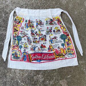 Vintage 60s Southern California Destination Tour Kitschy Apron